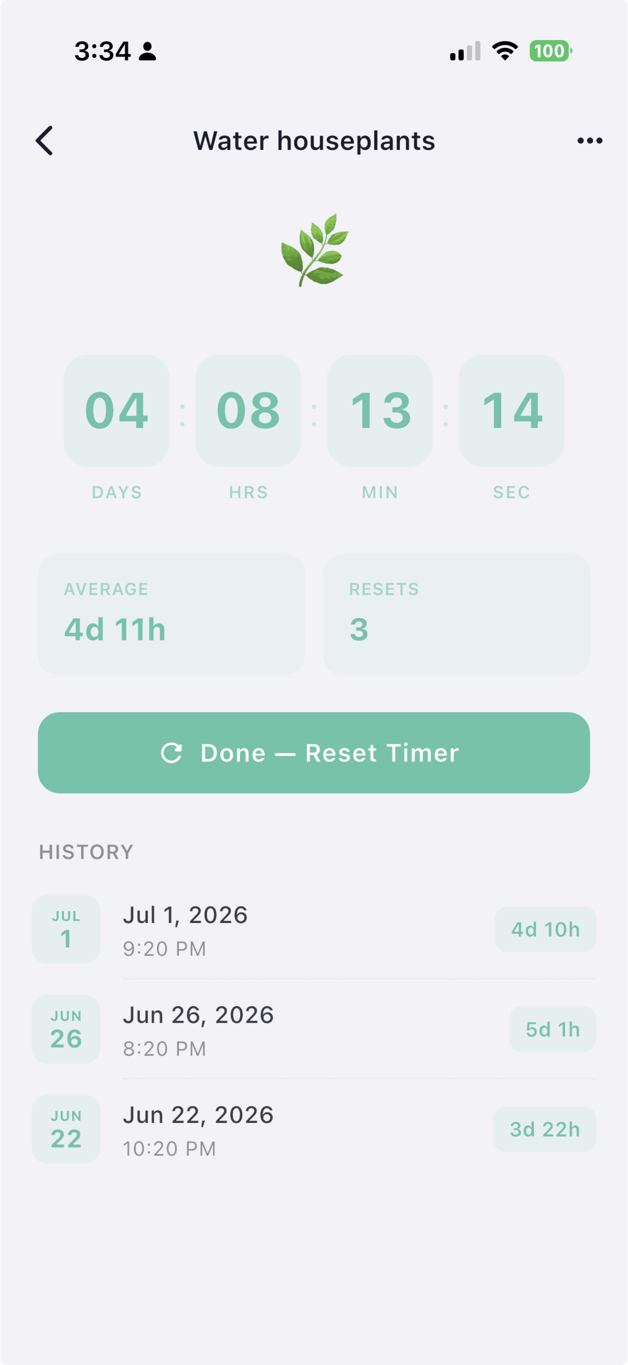 Intervals Interface Preview 4