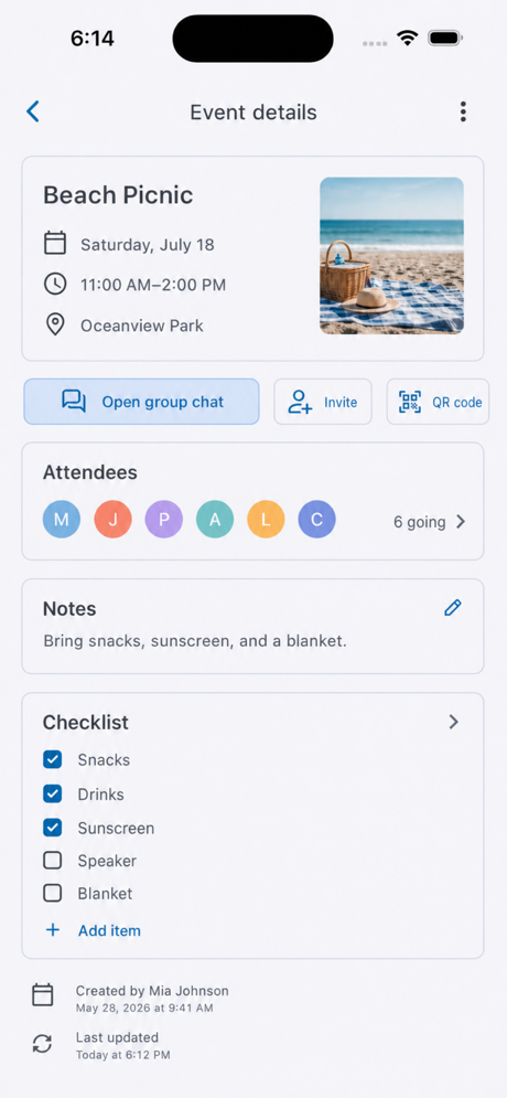 PlanCrew Event Details