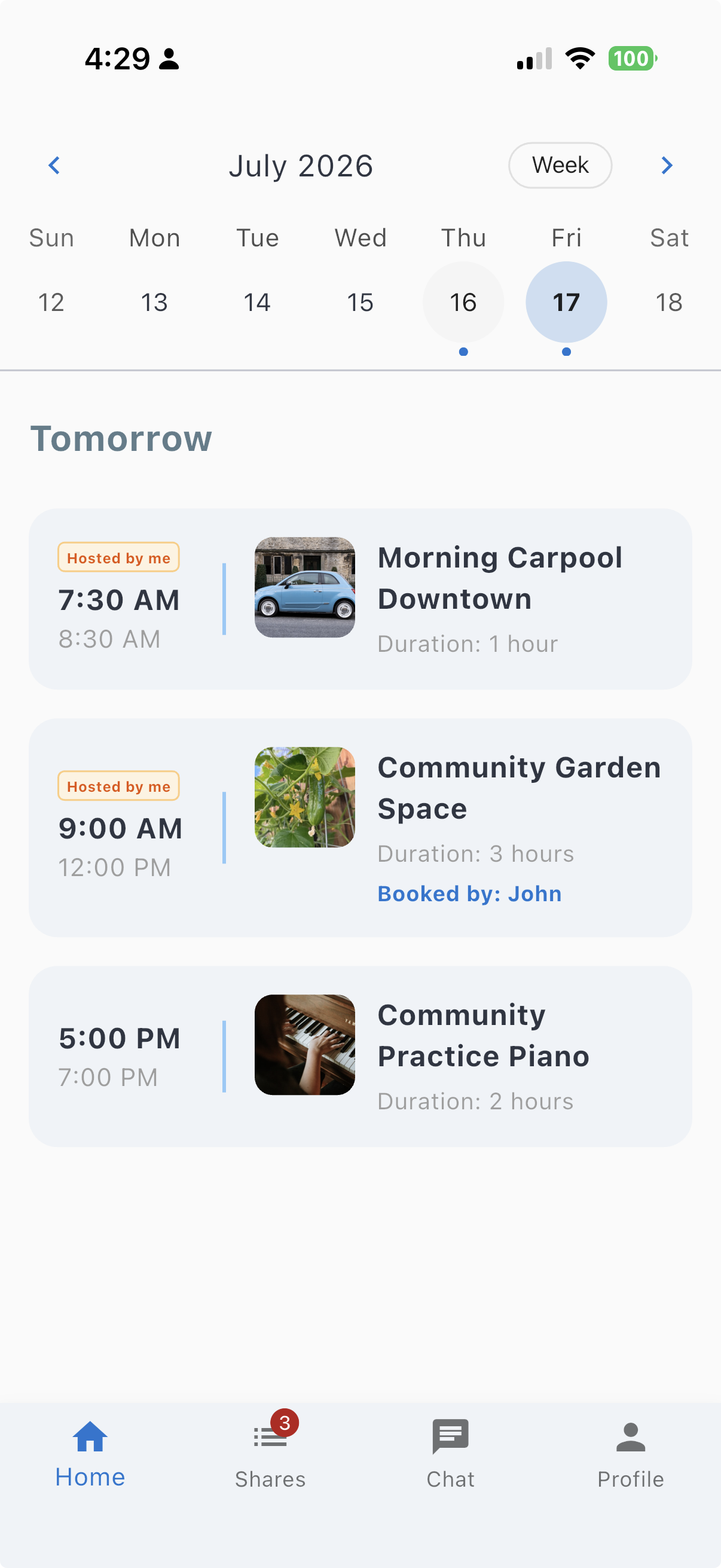 ScheduleAround Interface Preview 1