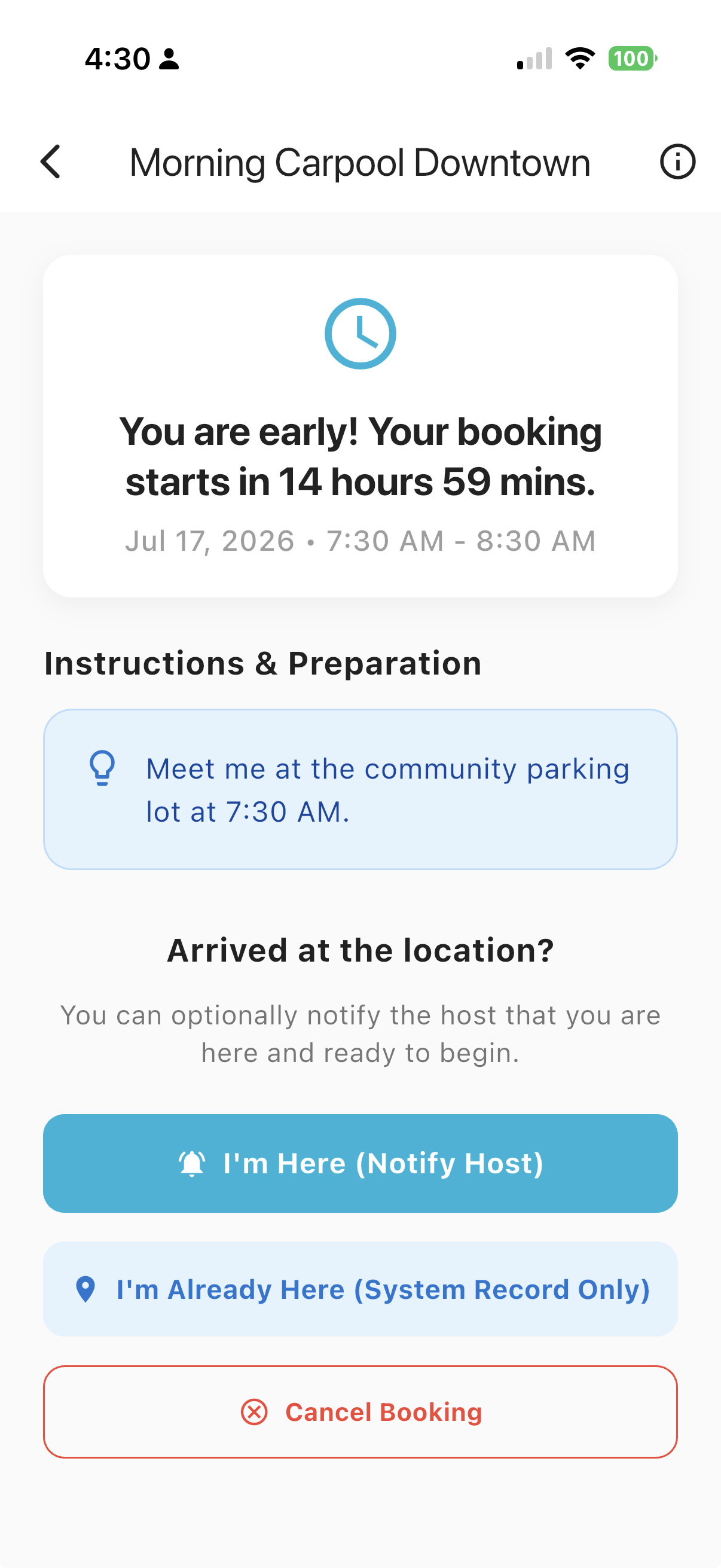 ScheduleAround Interface Preview 4