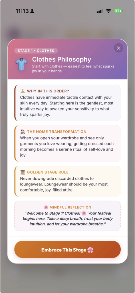 Sparking Joy Clothes Philosophy